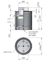 Ready CE-18300 Series Sub Compact Gas Spring, 10 mm Stroke