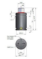 Ready CE-3000 Series Sub Compact Gas Spring, 10 mm Stroke