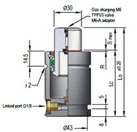 Ready PE-1000 Series Performance Line Gas Spring - 2