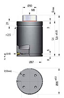 Ready LE-3000 Series ISO Line Gas Spring - 2