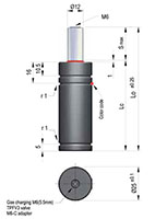 Ready M-180 Series Semi-Compact Line Gas Spring - 2