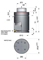 Ready M-6500 Series Semi-Compact Line Gas Spring - 2