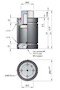 Ready CE-7500 Series Sub Compact Gas Spring, 10 mm Stroke