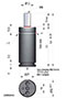 Ready M-230 Series Semi-Compact Line Gas Spring - 2